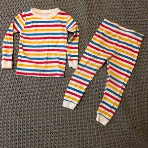 Member's Mark 3T Organic Cotton Rainbow Striped Pajama Set